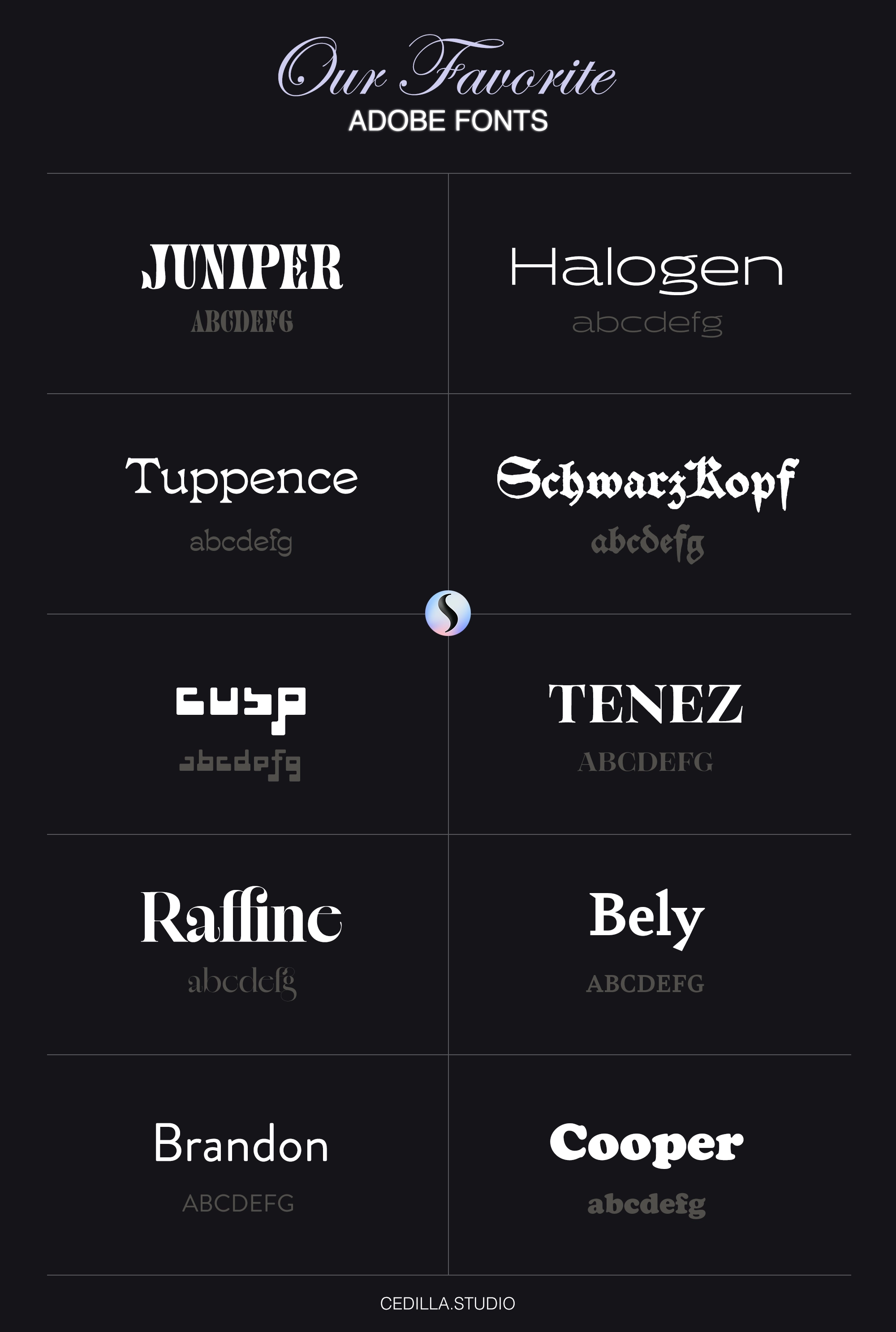 Best Adobe fonts for professional design projects