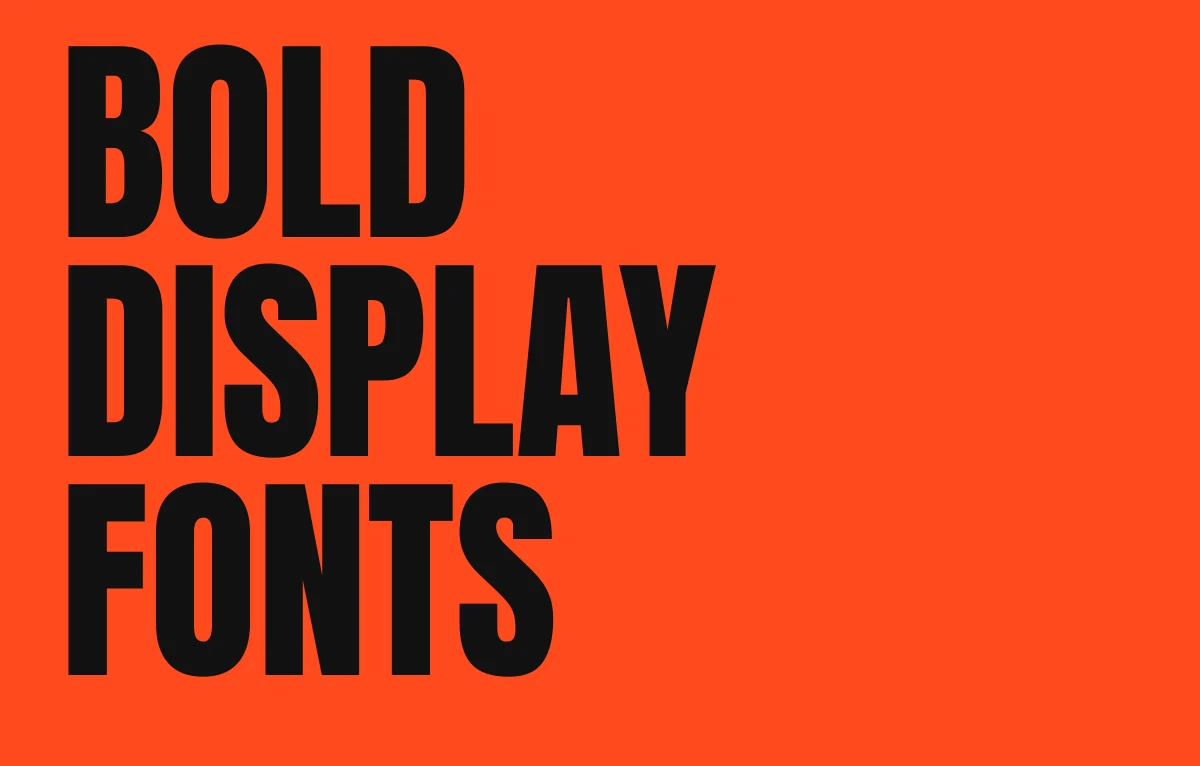 Bold display fonts and how to use them properly