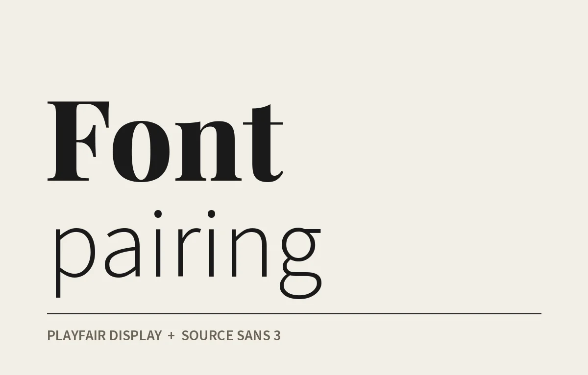 Font pairing without the guesswork