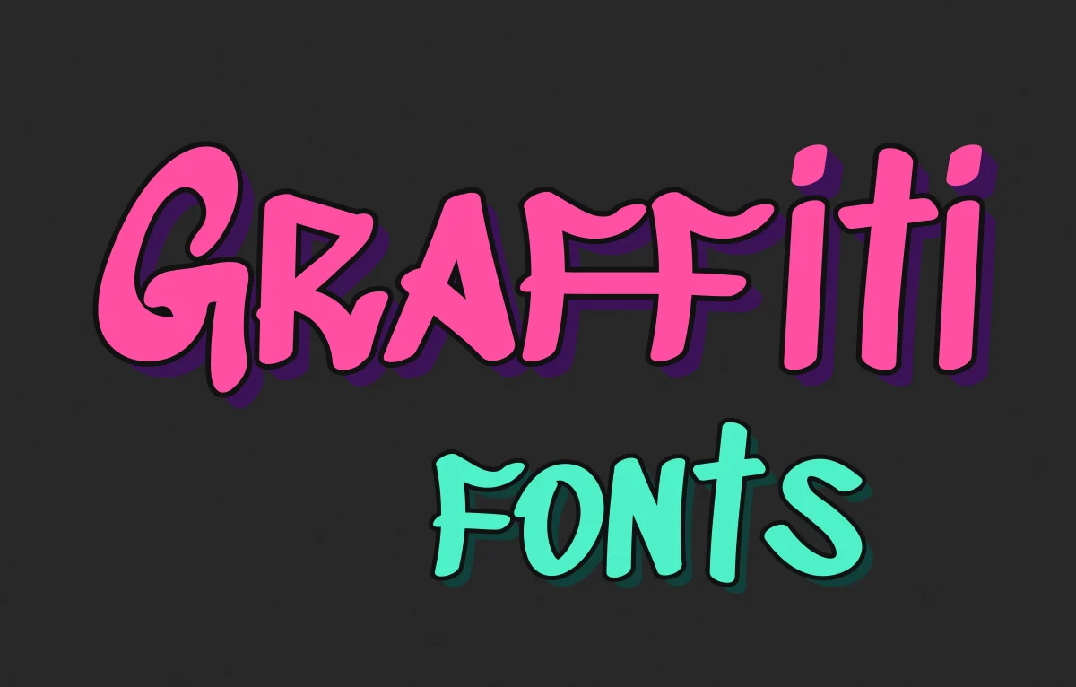 Graffiti fonts title set in Sedgwick Ave Display with a 3D block