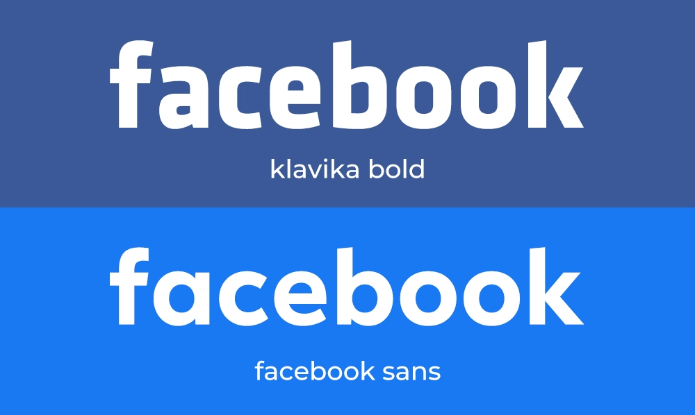 Sample of Facebook’s primary fonts in use